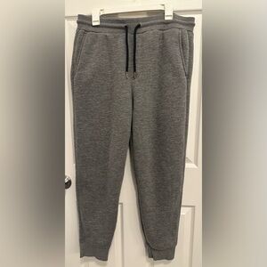 Men's Heather Gray Sweatpants Sherpa Lined